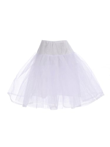 Artwedding Girls 3 Layers Wedding Flower Girl Petticoat