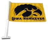Iowa Hawkeyes Car Flag (Yellow)