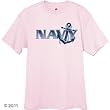 Navy Anchor Print Novelty T Shirt
