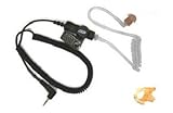 Astra T20 Surveillance Listen Only Earpiece - 2.5mm plug - 14 inch cable - Right Small Ear Insert