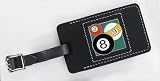 Pool Balls Leather Luggage Tag