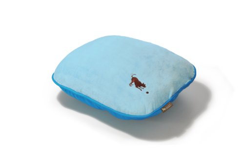 P.L.A.Y. Pillow Bed with Eco-Friendly Filler and 100% Cotton, Baby Blue/Cotton Candy