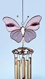 Pink Butterfly Wind Chimes - Small