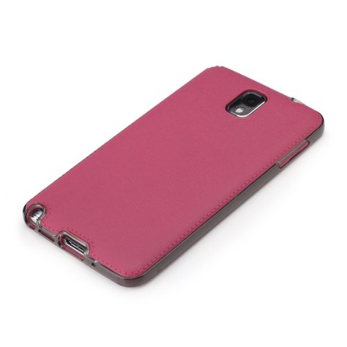 Rock Detachable PC Frame TPU+Leather Cover Case for Samsung Galaxy Note 3 N9000 N9002 Rose