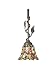 Dale Tiffany TH101351 Forbes Pendant Light, Brushed Steel and Art Glass Shade