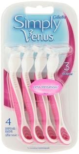 Simply Venus razor 4 pcs for women