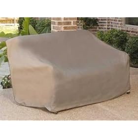 Patio Sofa Covers : Loveseat 58 x 36 x 38 KhakiBench / Glider Covers