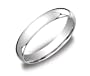 Men's 14k White Gold 4mm Comfort Fit Wedding Band Ring, Size 9.5