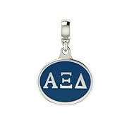 Alpha Xi Delta Sorority Drop Charm Fits Most European Style Bracelets Including Chamilia Zable Troll and More. High Quality Bead in Stock for Fast Shipping.