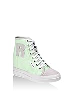 RUCO LINE Zapatillas de cuña (Verde Claro)