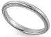 Platinum Milgrain Comfort-Fit Wedding Band, 2.5mm Wide