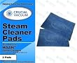 Set of 2 Blue Steam Pads fits HAAN SI-25, SI-40, SI-60, SI-70, SI-35 Steam Mop, SV-60, HD-60, or MS-30 Steam Cleaner Floor Sanitizer Models; Replaces HAAN Part RMF-4