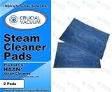 Set of 2 Blue Steam Pads fits HAAN SI-25, SI-40, SI-60, SI-70, SI-35 Steam Mop, SV-60, HD-60, or MS-30 Steam Cleaner Floor Sanitizer Models; Replaces HAAN Part RMF-4