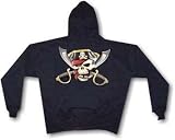 Jolly Roger Pirate Sword Skull Logo Men's Hoodie Sweat Shirt Small thru 4XL