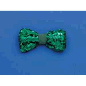 Sequin Bow Tie - Green Accessory