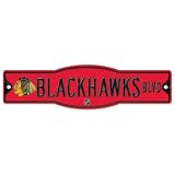Chicago Blackhawks Official 4"x17" Street Sign