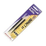 Sanford(R) Uni-Ball(R) Gel Impact(R) RT Retractable Pen Refills, Broad Point, 1.0 mm, Black, Pack Of 2