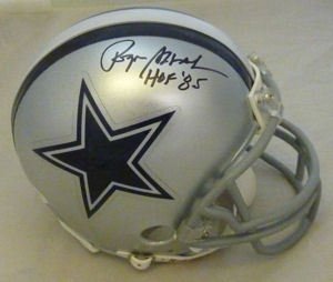 Roger Staubach Signed Autograph Dallas Cowboys Mini Helmet Authentic Certified Coa