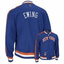 NBA Men's New York Knicks Patrick Ewing Originals Legendary Retired Player Jacket (Blue, Medium)