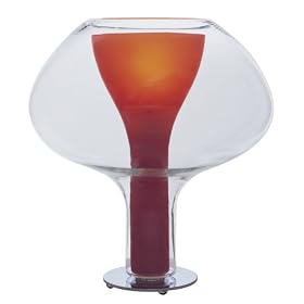 George Kovacs Soft Tangerine Glass Desk Lamp by Kovacs