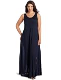 Nation LTD Women's Plus Size Lake Como Dress, Midnight, 1X