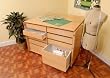 Kangaroo Kabinets K7906 Dingo, Nine Drawer Sewing Storage Cabinent, Beech