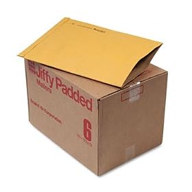 Sealed Air 49281 - Jiffy Padded Mailer, Side Seam, #6, 12 1/2 x 19, Golden Brown, 50/Carton-SEL49281