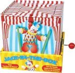 iAuctionShop Traditional Metal Clown Jack in the Box