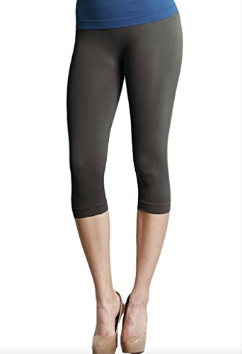 Nikibiki 3/4 Smooth Crop Leggings Charcoal