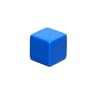 16mm Square-edged Opaque Blank Blue 6-sided Dice
