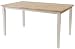 Kitchen & Housewares : ABM Wood Bullnose Dining Table, White/Natural