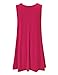 CTC Womens Round Neck Sleeveless Trapeze Dress