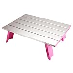 キャプテンスタッグ(CAPTAIN STAG) アルミロールテーブルコンパクト ピンク 【Amazon.co.jp限定】 UC-507 [フラストレーションフリーパッケージ(FFP)]