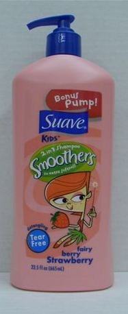 <br />Suave Kids 2 in 1 Shampoo Smoothers Fairy Berry Strawberry Bonus Pump 22.5 Oz (Pack of 3)
