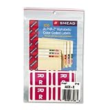 SMD67188 Alpha-Z Color-Coded Labels, Second Letter, Purple, Letter R, 100/Pack