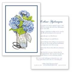 Hydrangea Greeting Card w/ Gardening Tips
