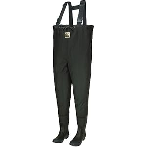 Hodgman® Bantam Weight 2-ply Nylon / Rubber Chest Waders w/ Cleated Soles Green