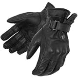 Pokerun Short Leather Gloves - 3X-Large/Black