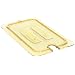 Carlisle 10491U13 Amber 10-1/4-Inch TopNotch Universal Handled Notched Lid (Case of 6)