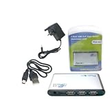 USB 2.0 7 Port High Speed Hub + External Power Supply