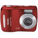 Kodak Easyshare C1505 12 MP Digital Camera with 5x Digital Zoom - Red