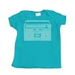 Boy's Turquoise Blue Infant T-Shirt with Cassette Player Design - 12 Months