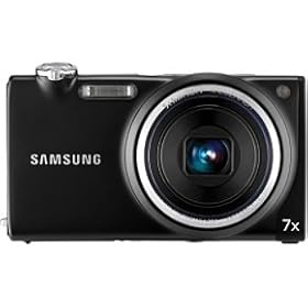Samsung TL240 - Digital camera - compact - 14.2 Mpix - optical zoom: 7 x - supported memory: microSD, microSDHC - black