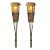 Malibu Outdoor Solar-Powered Tiki Torch Light, 2-Pack #LZ604R2
