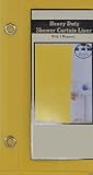 Vinyl Shower Curtain Liner with Metal Grommets & Magnets: Yellow