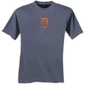 MLB Detroit Tigers Adult Short Sleeve Pigment Dye Tee (Pigment Denim, Xx-Large)