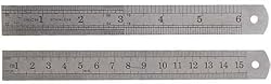 SE Ruler 6" - Double Sided - S.A.E/MM (2 Pack)