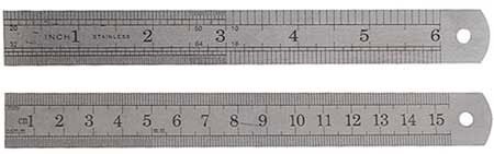 SE Ruler 6 - Double Sided - S.A.E/MM (2 Pack)