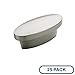 Amerock BP53016-25PACK Allison Value Hardware 1-3/4 Inch Long Oval Cabinet Knob, Satin Nickel