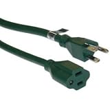 ABC Products - 16 gauge 20 Ft. ~ Green Outdoor - Extension Cord (13 Amp - 3-Prong).